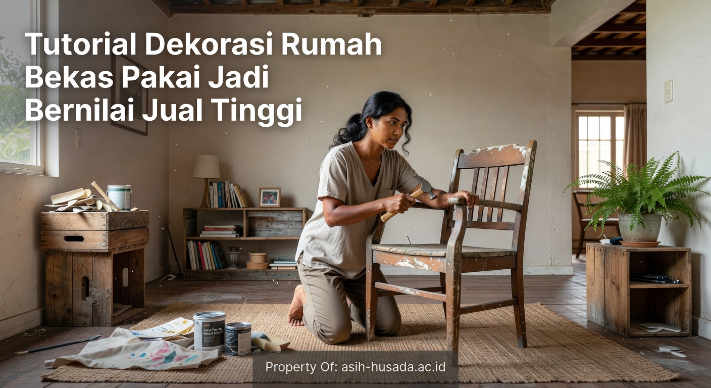 Tutorial Dekorasi Rumah Bekas Pakai Jadi Bernilai Jual Tinggi