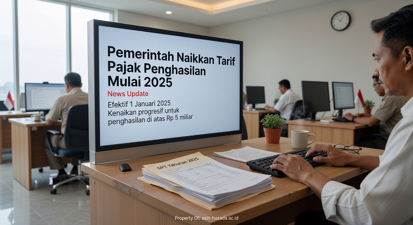 Pemerintah Naikkan Tarif Pajak Penghasilan Mulai 2025