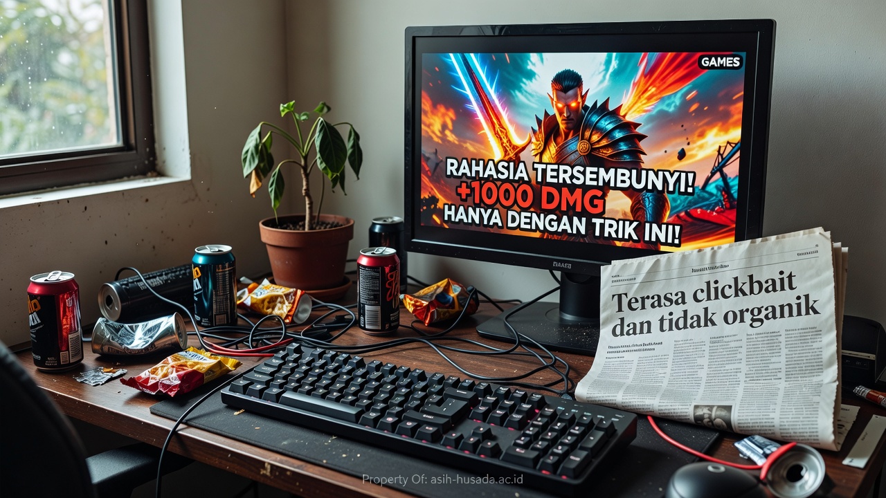 – Terasa clickbait dan tidak organik